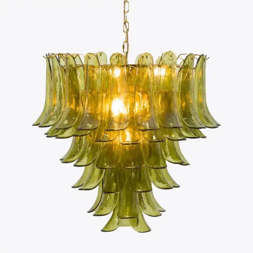 Green Petalo Murano Chandelier - Joyfuzzy