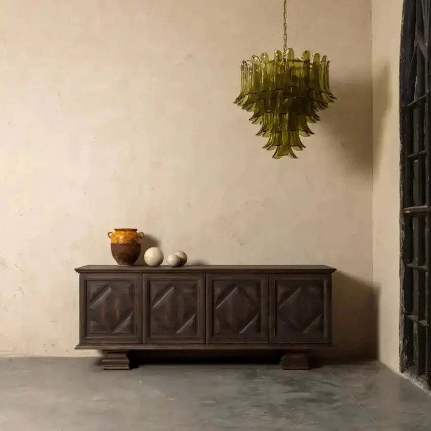 Green Petalo Murano Chandelier - Joyfuzzy