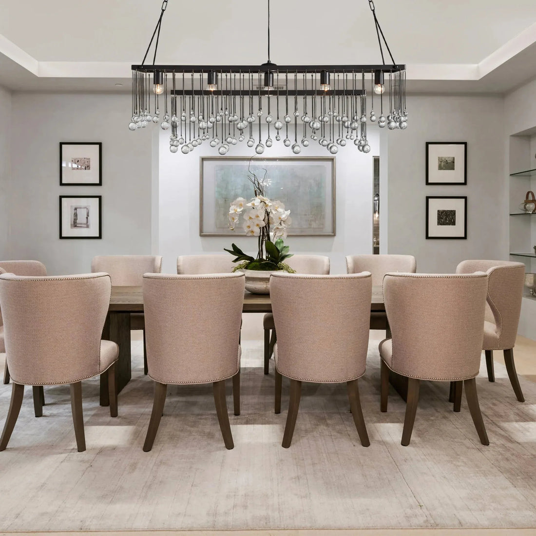 Aubrey Rectangular Chandelier 47''60''