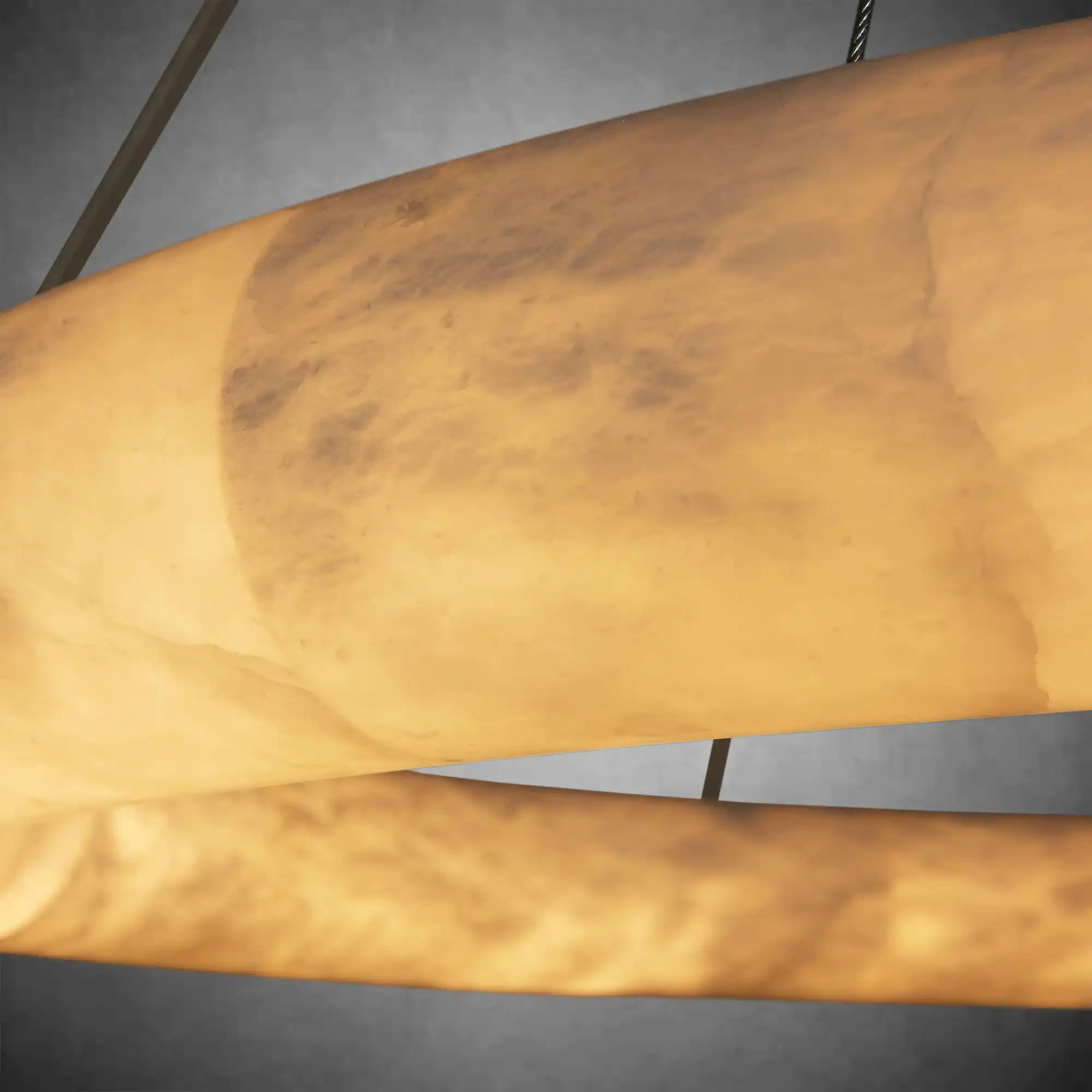 Halima Halo Spanish Alabaster LED Chandelier – 36" & 48" Luxury Light