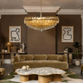 Hand Blown Tier Glass Large Murano Chandelier 24