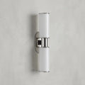 Harlin Double Sconce in Milk Nickel