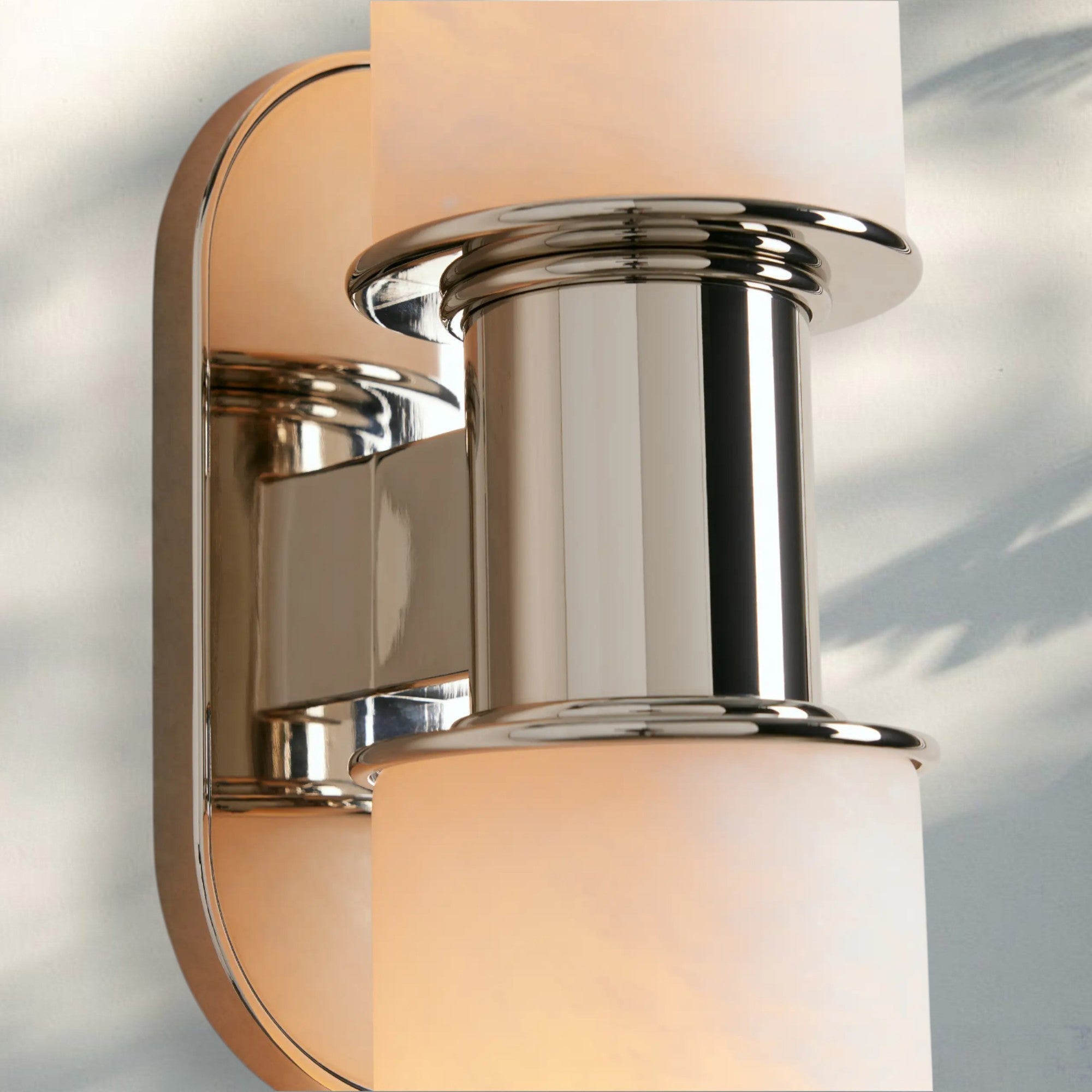 Harline Alabaster 2 - Light Wall Sconce - NickelJoyfuzzy