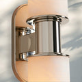 Harline Alabaster 2 - Light Wall Sconce - NickelJoyfuzzy