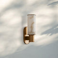 Harline Alabaster Wall Sconce - NickelJoyfuzzy