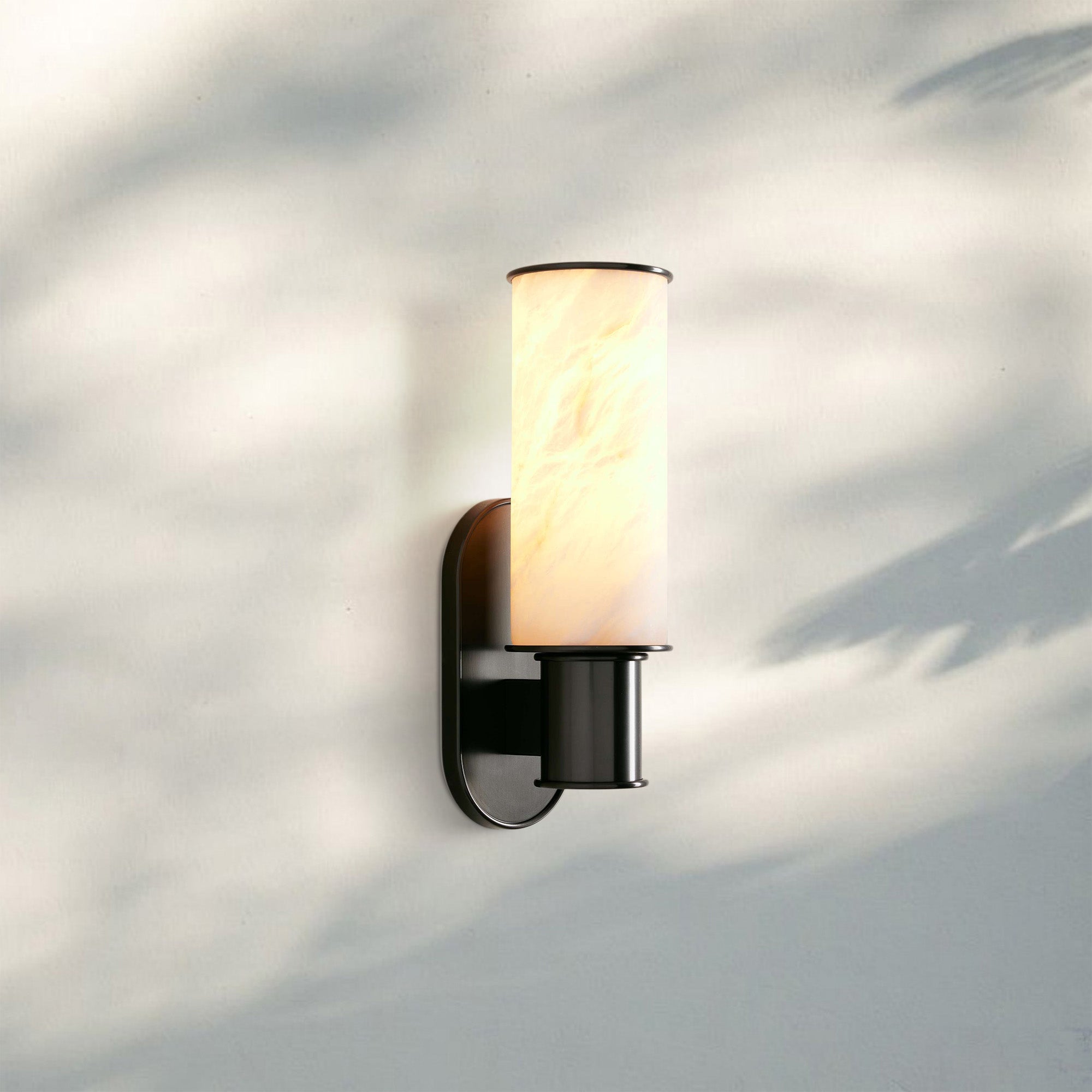 Harline Alabaster Wall Sconce - BronzeJoyfuzzy
