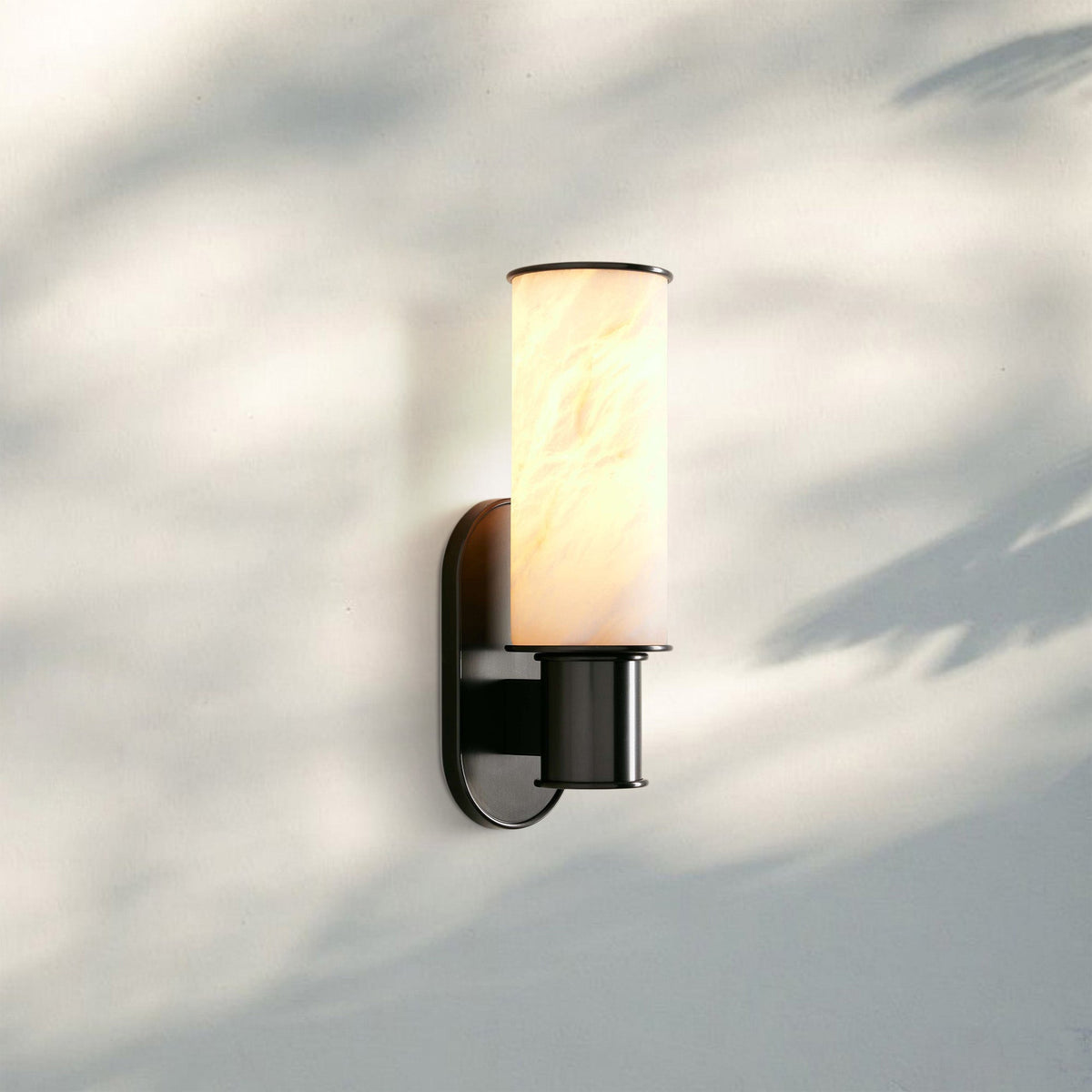 Harline Alabaster Wall Sconce - BronzeJoyfuzzy