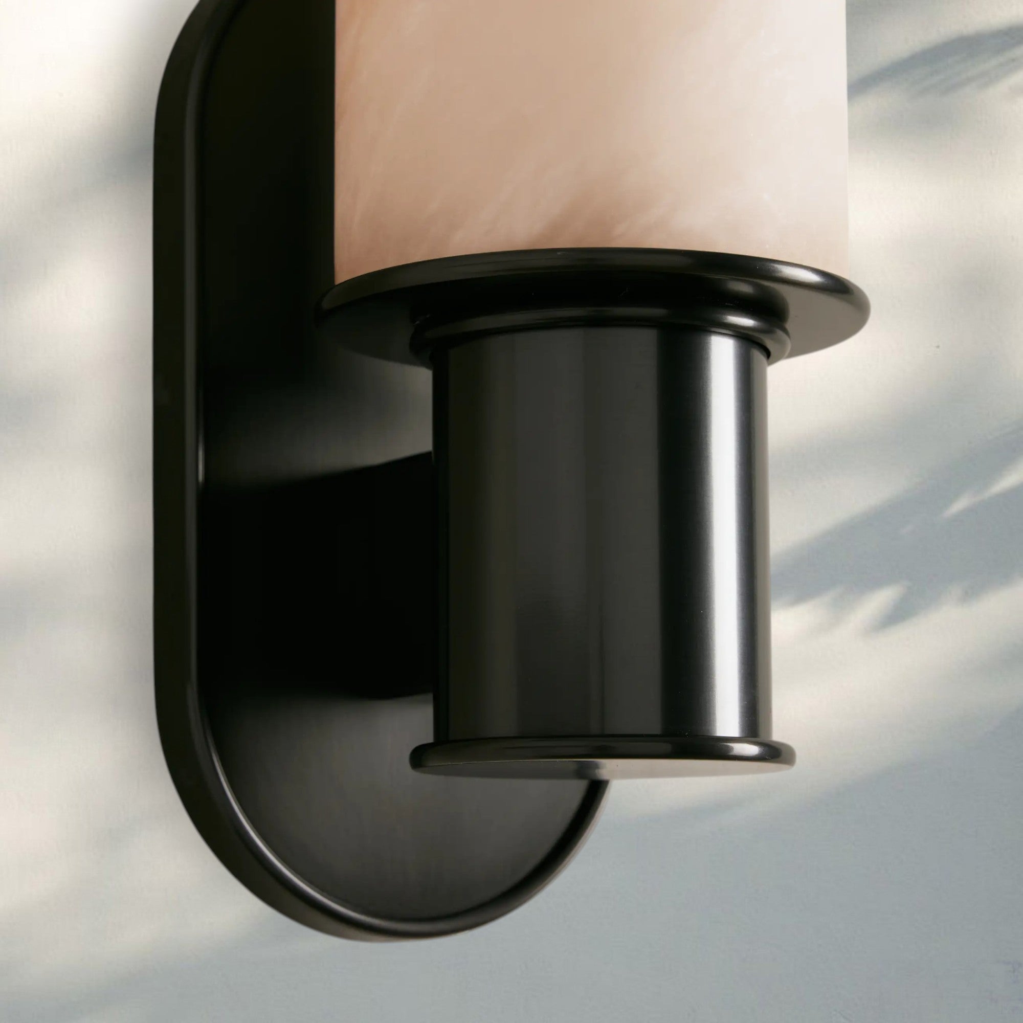 Harline Alabaster Wall Sconce - NickelJoyfuzzy
