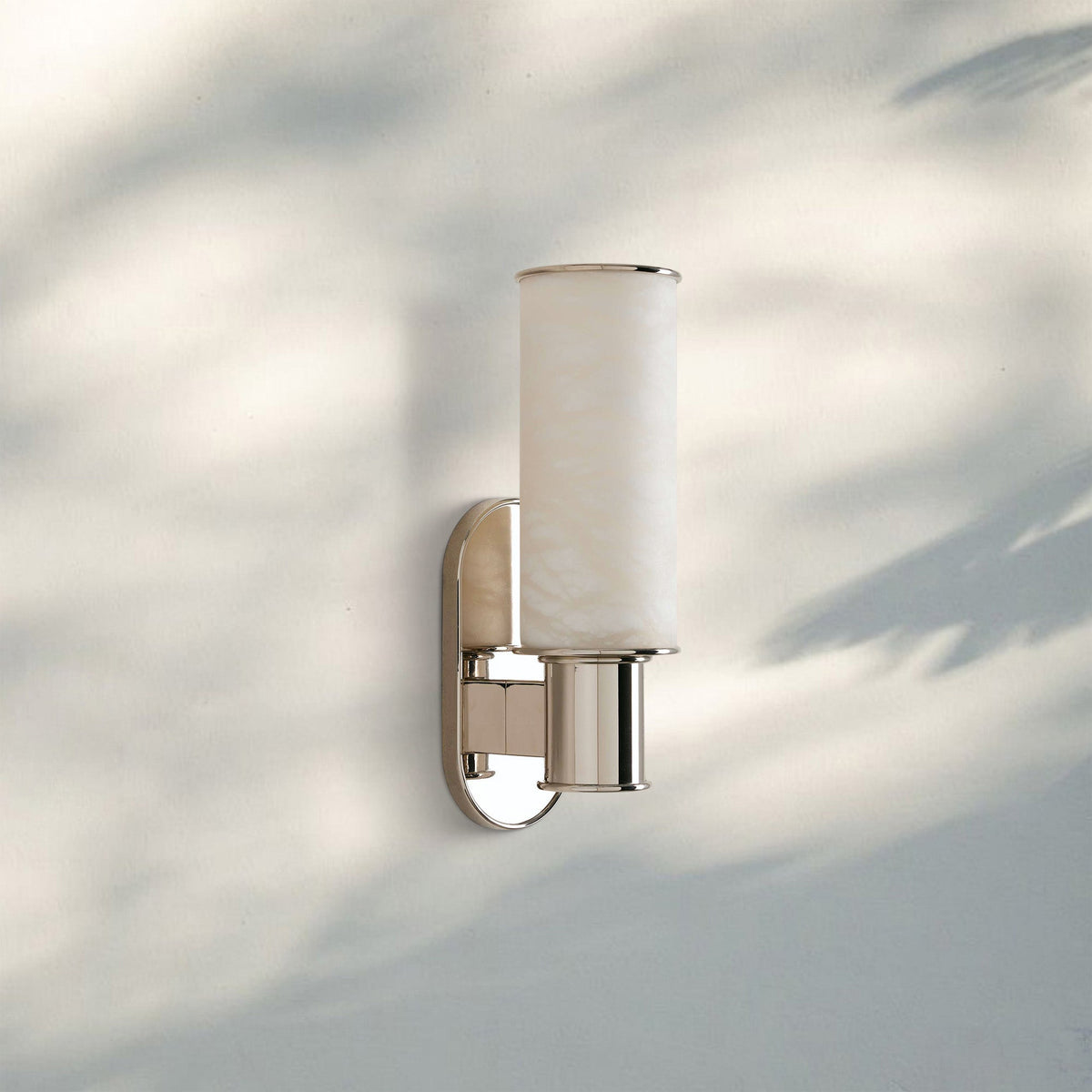 Harline Alabaster Wall Sconce - NickelJoyfuzzy
