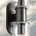 Harline Clear Glass 2 - Light Wall Sconce - NickelJoyfuzzy