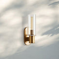 Harline Clear Glass Wall Sconce - NickelJoyfuzzy