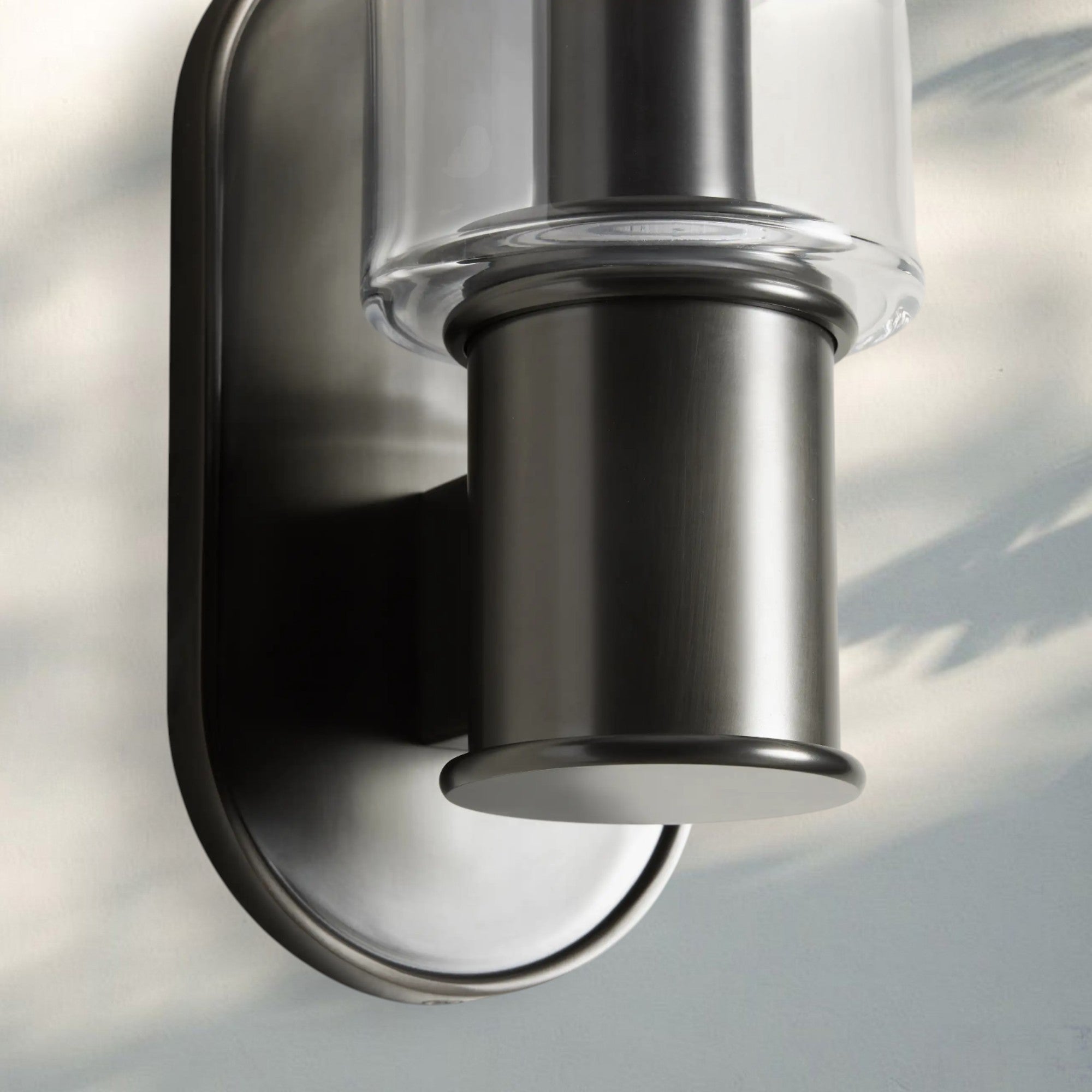 Harline Clear Glass Wall Sconce - NickelJoyfuzzy