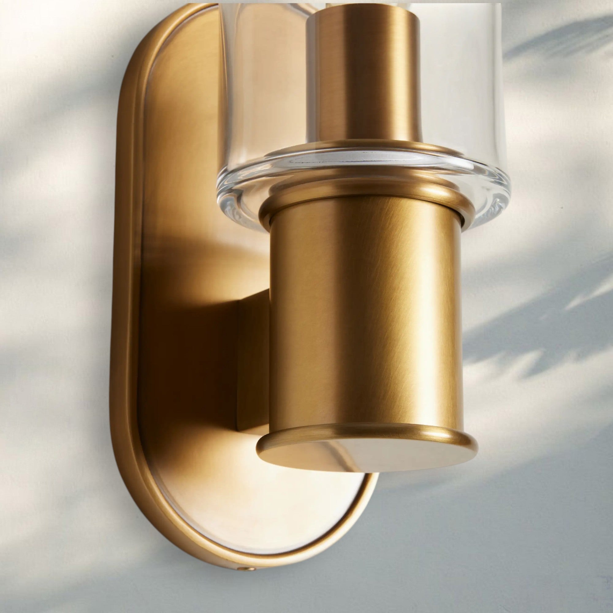 Harline Clear Glass Wall Sconce - NickelJoyfuzzy