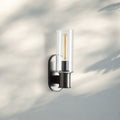 Harline Clear Glass Wall Sconce - NickelJoyfuzzy