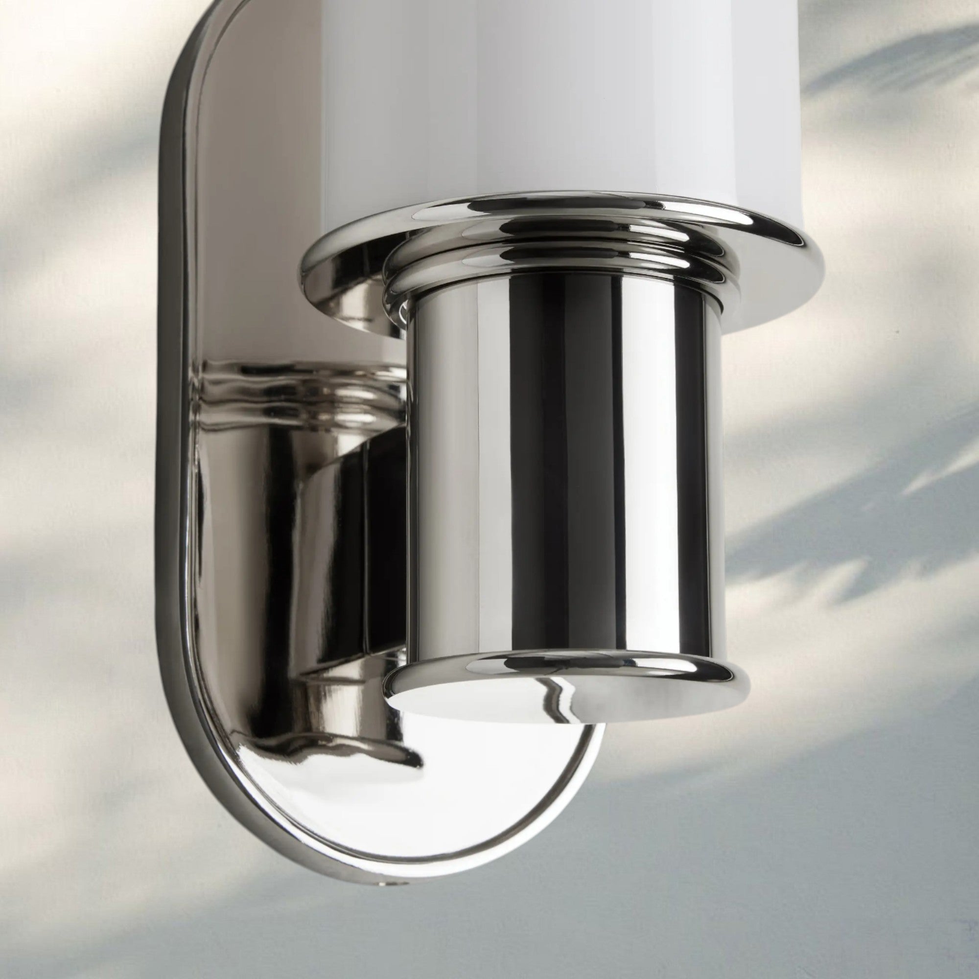 Harline Milk Glass Wall Sconce - NickelJoyfuzzy