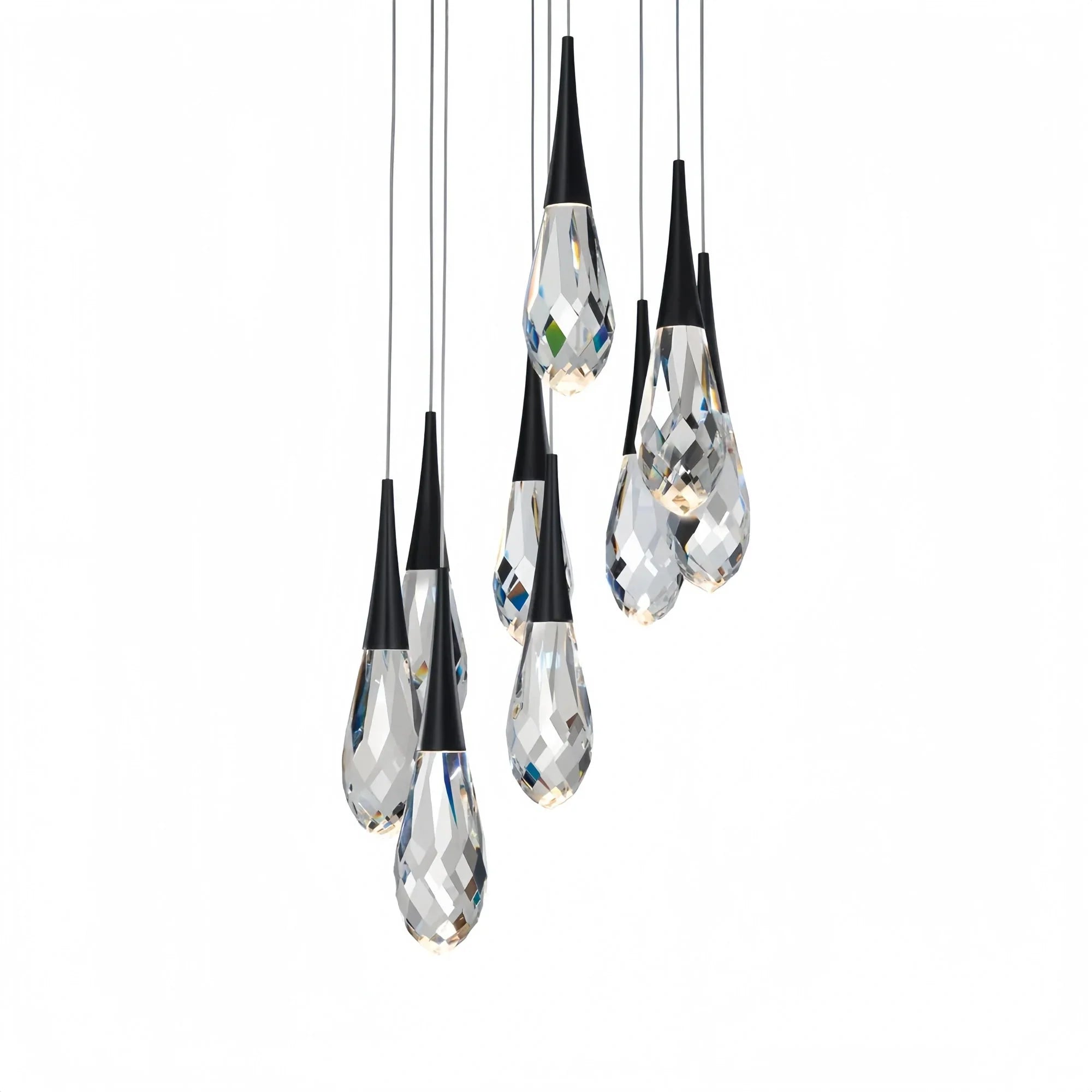 Hibiscus LED Multi Light Pendant Light Round Chandelier - Joyfuzzy