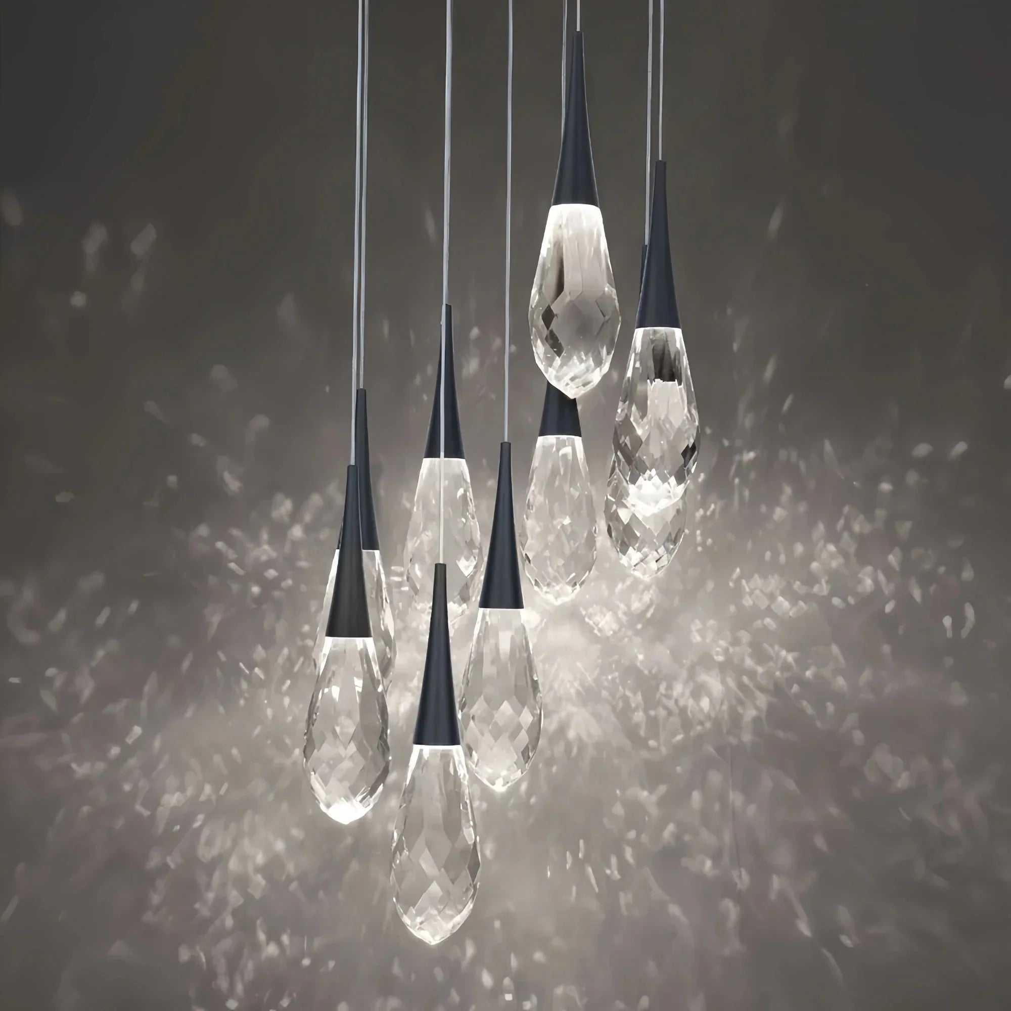 Hibiscus LED Multi Light Pendant Light Round Chandelier - Joyfuzzy