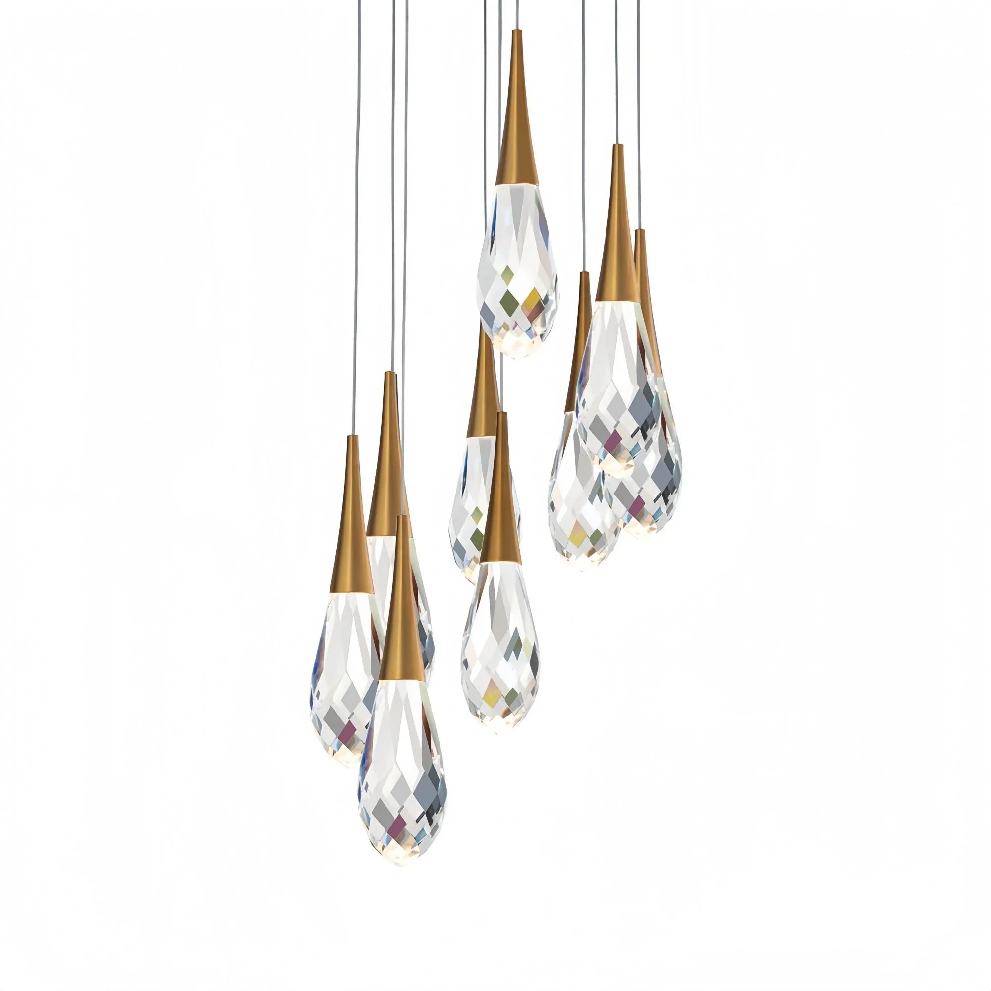 Hibiscus LED Multi Light Pendant Light Round Chandelier - Joyfuzzy