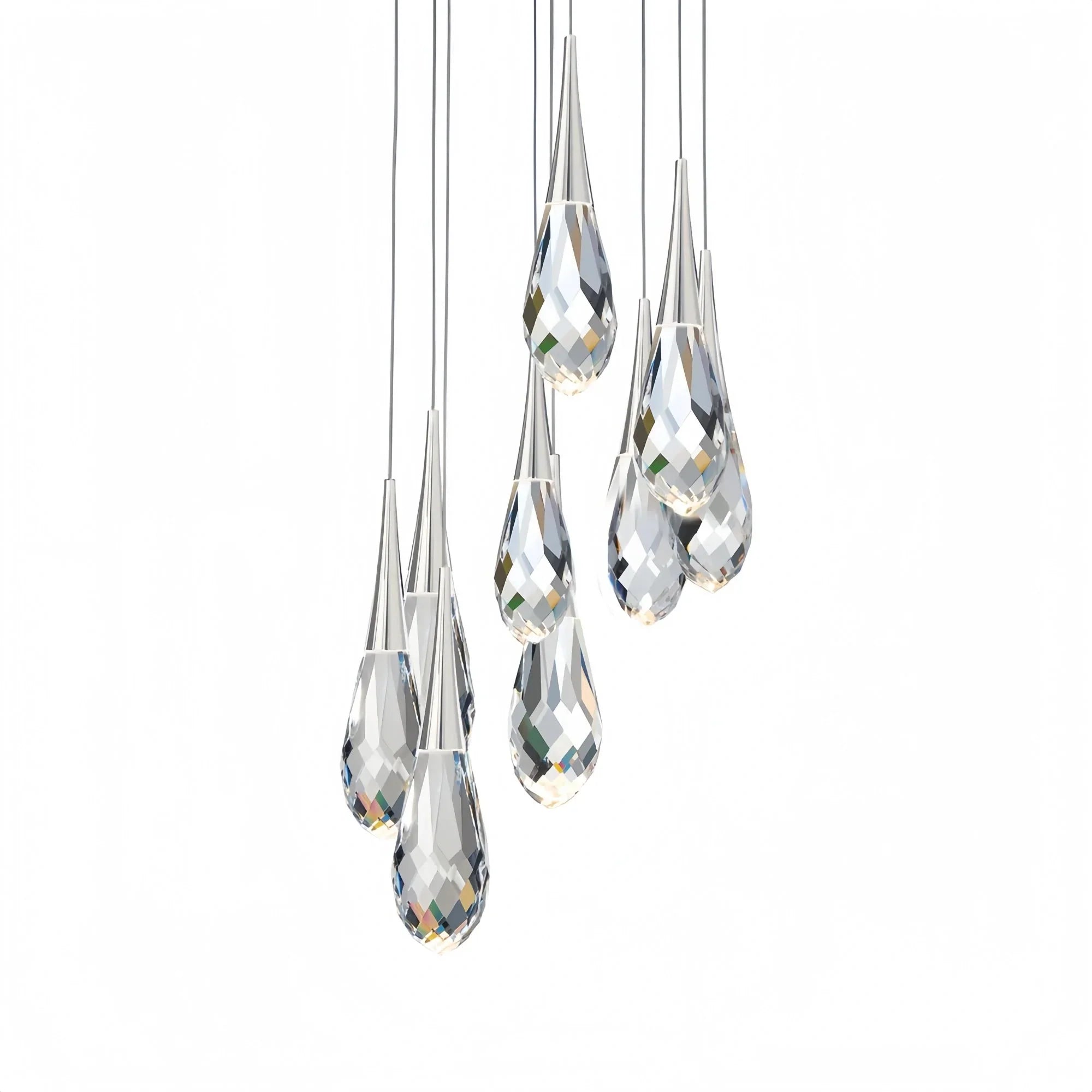 Hibiscus LED Multi Light Pendant Light Round Chandelier - Joyfuzzy