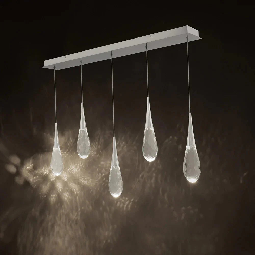 Hibiscus Linear LED Multi Pendant Light - Joyfuzzy