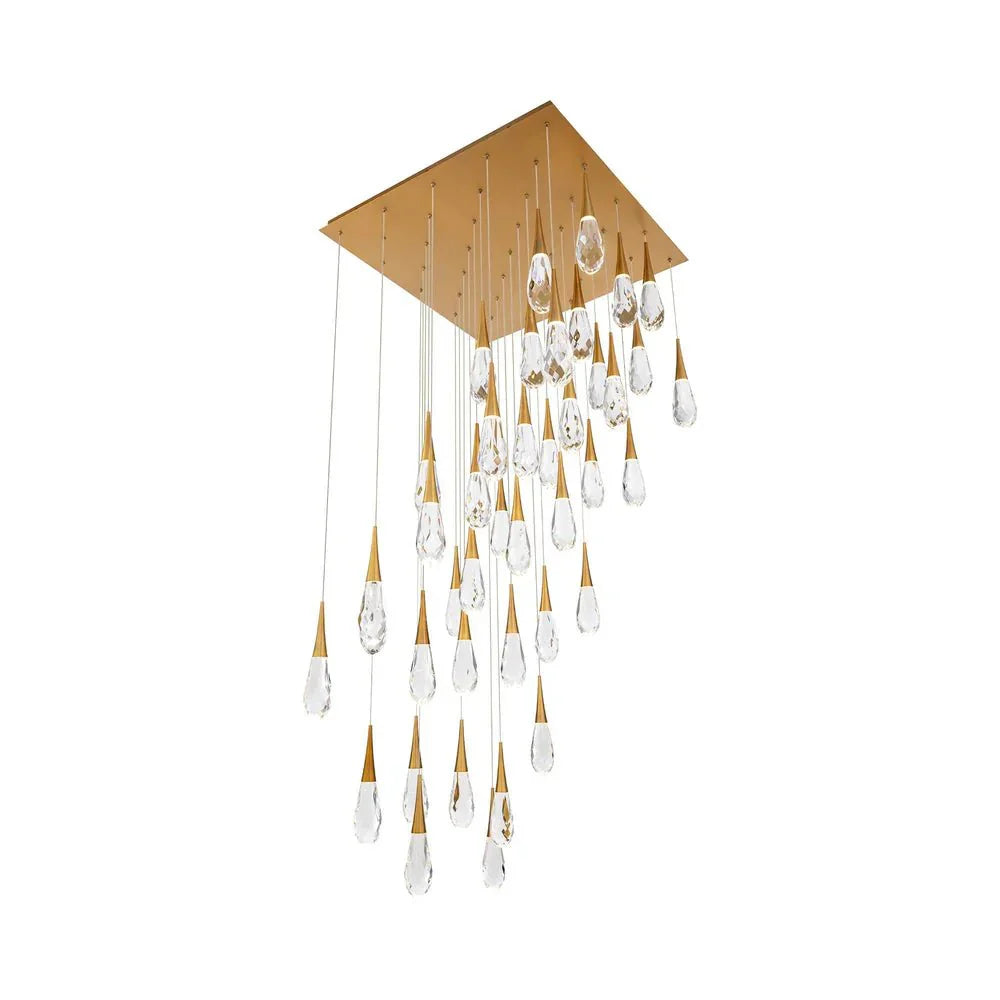 Hibiscus Square LED Multi Pendant Light - Joyfuzzy