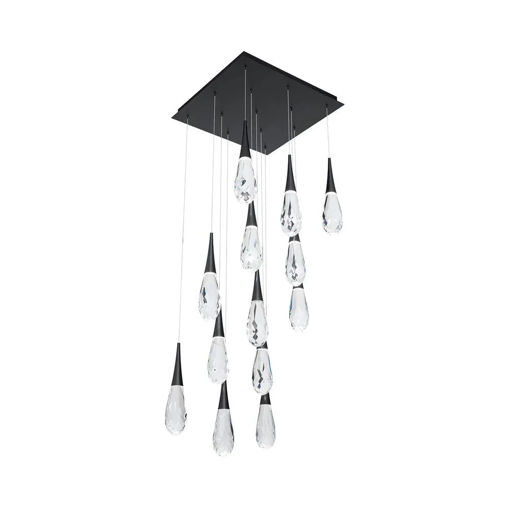 Hibiscus Square LED Multi Pendant Light - Joyfuzzy