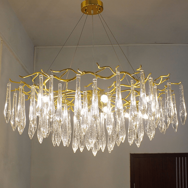 Hurrey Branch Crystal Rain Chandelier - 23.62" diamJoyfuzzy