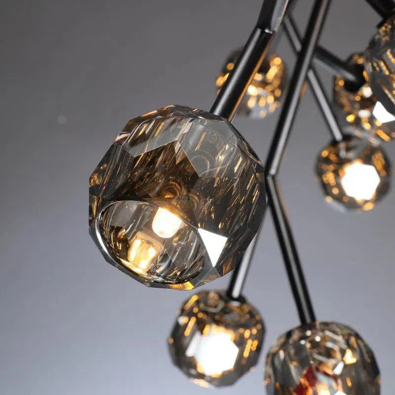 Billfz De Crystal Glass Round Chandelier 24"36"48"60"72"