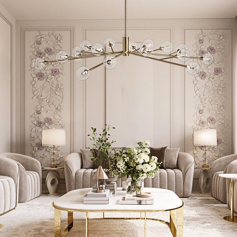 Apollo Round Chandelier 36"47"59"