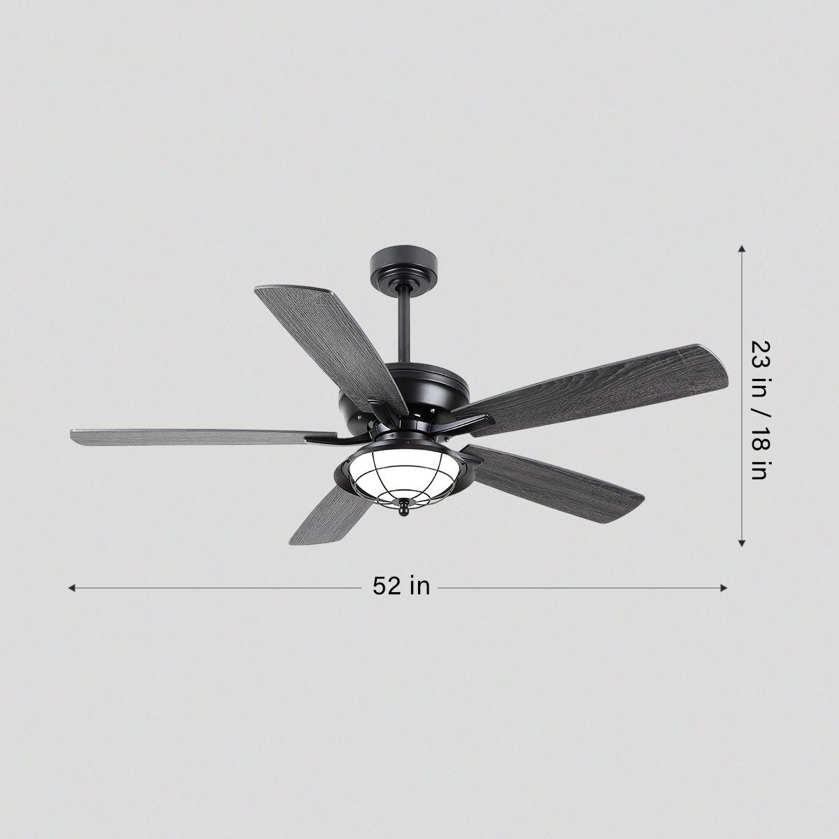 Indoor/Outdoor Ceiling Fans Farmhouse Modern Style 52" - Joyfuzzy