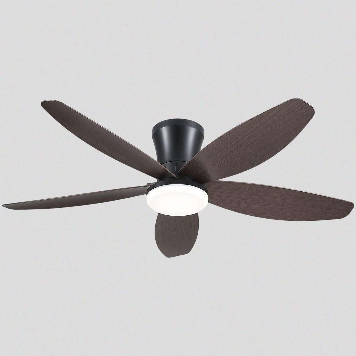 Indoor/Outdoor Recessed Black Ceiling Fan Light - Joyfuzzy