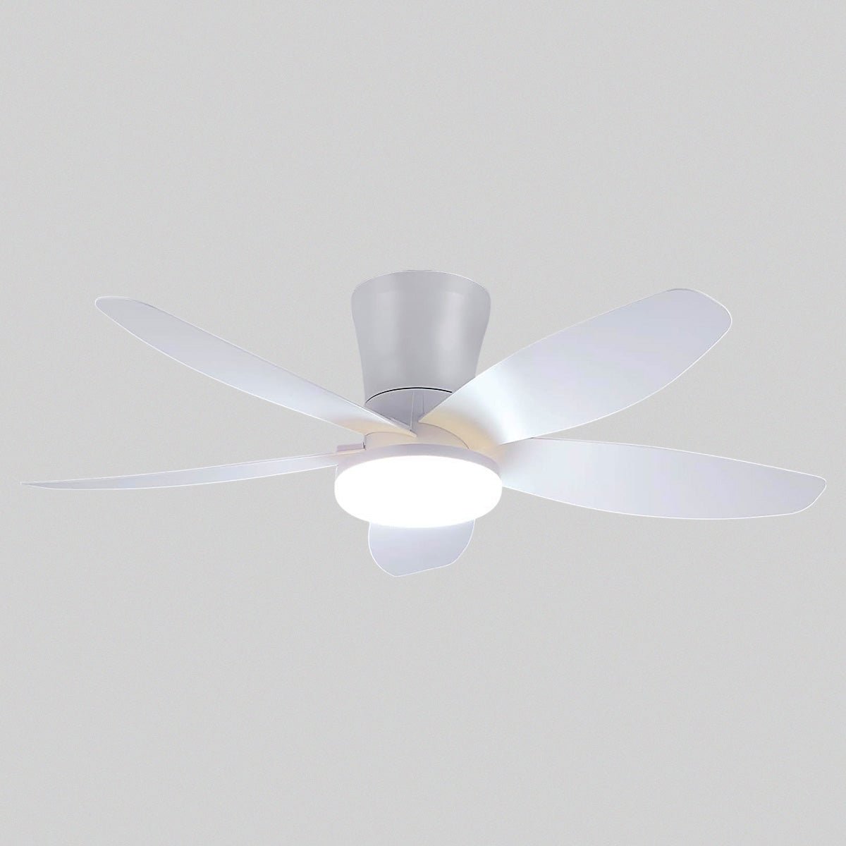 Indoor/Outdoor Recessed Black Ceiling Fan Light - Joyfuzzy