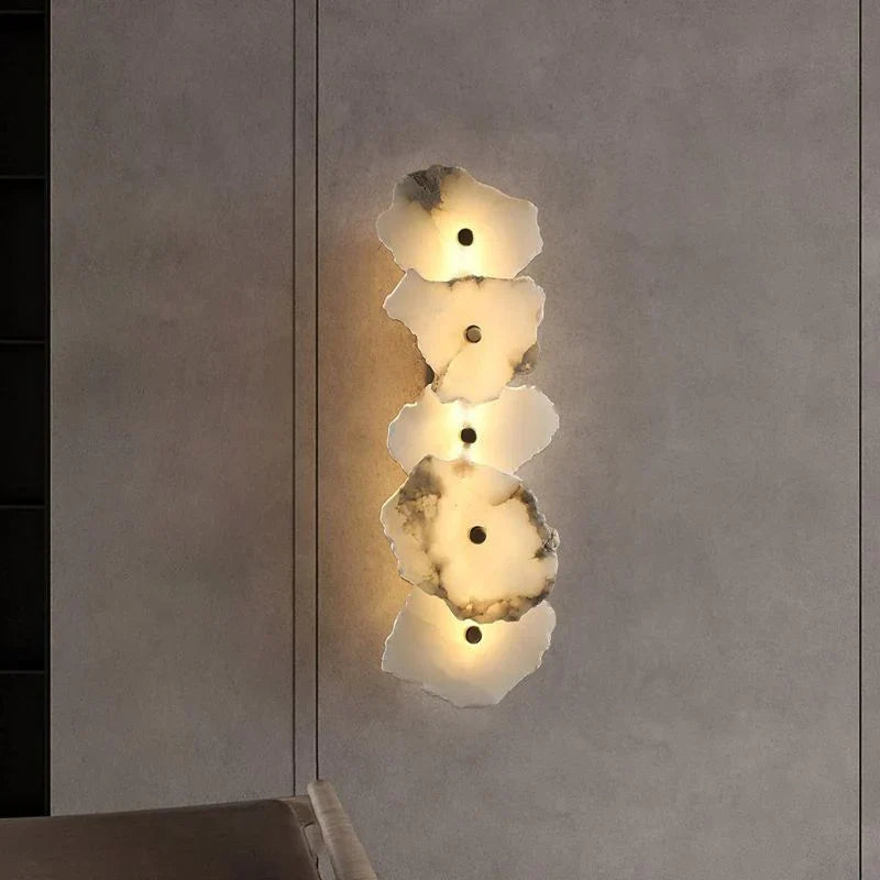 Irregular Alabaster Wall Lamp