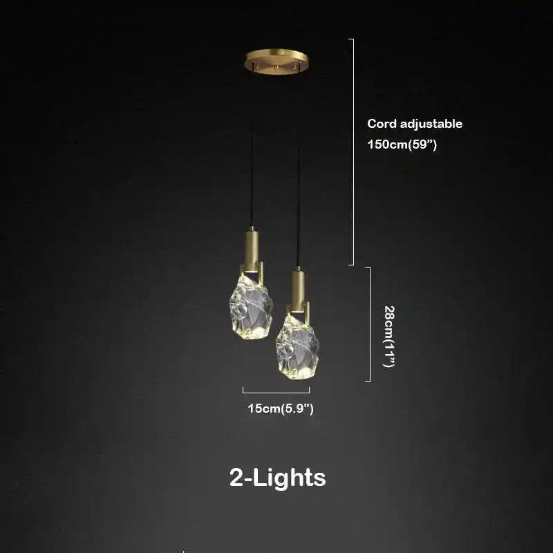 Irregular crystal pendant 6 styles - Joyfuzzy