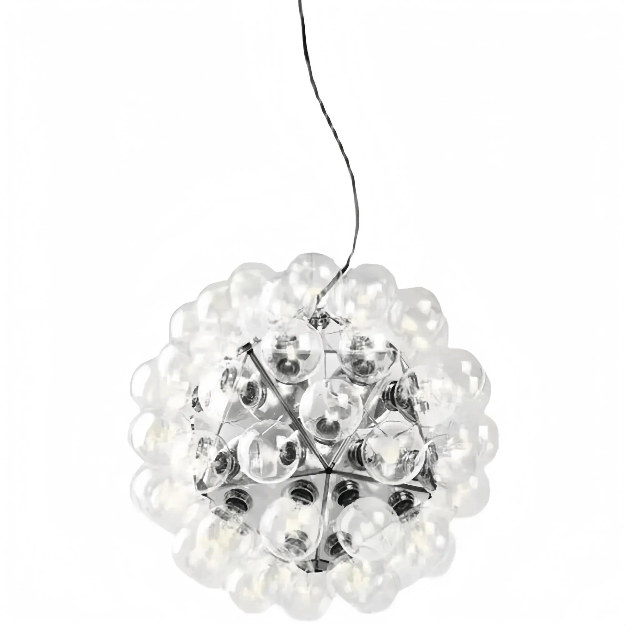 Italian Designer Creative Glass Ball Chandelier Scandinavian Dandelion Hallway/Entryway/Staircase Light Fixture - Joyfuzzy
