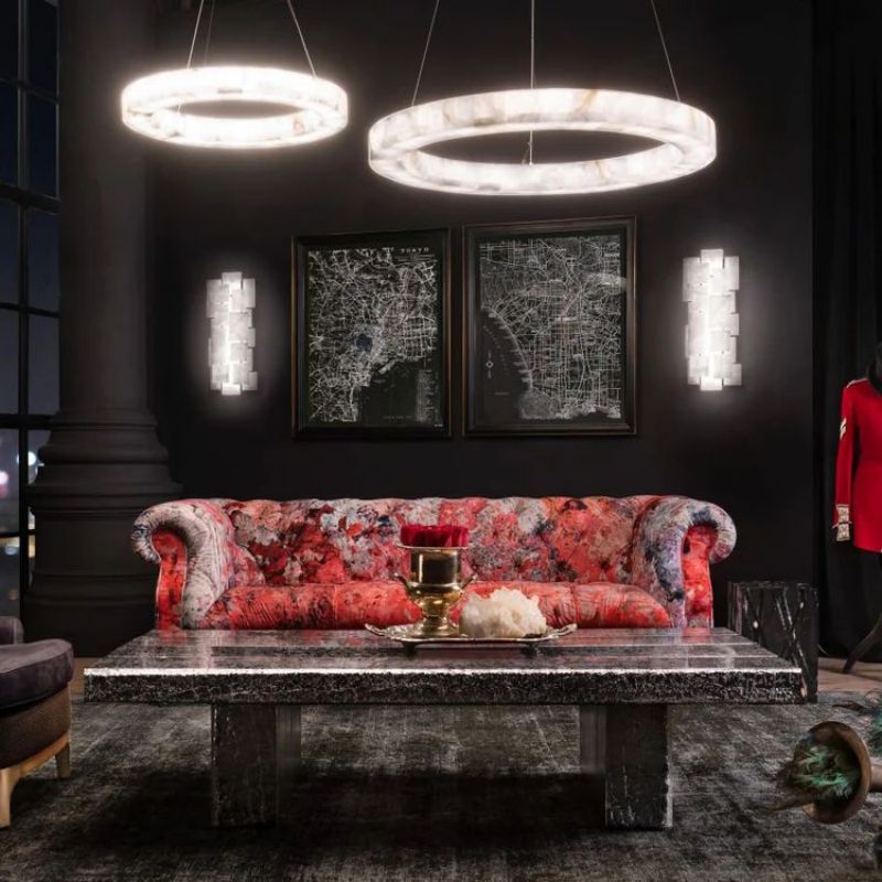 Karen Calcite Ring Chandelier 30″39″