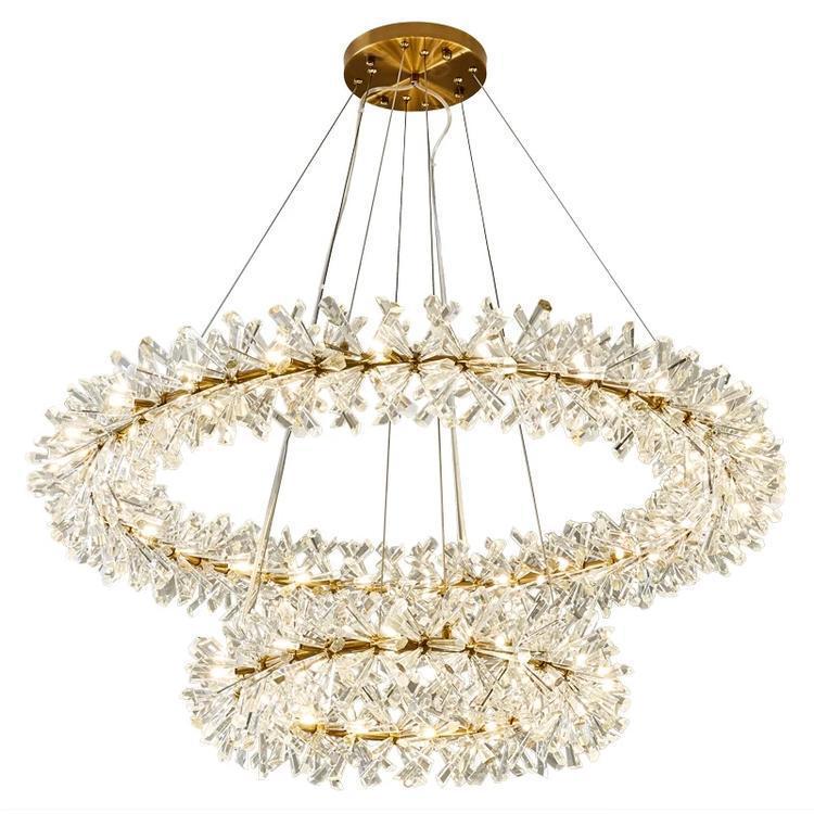 Kylia Ring Crystal Chandelier - Joyfuzzy