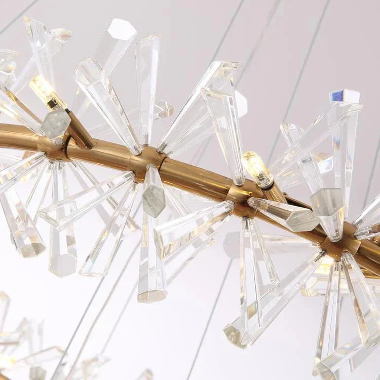 Kylia Ring Crystal Chandelier - Joyfuzzy