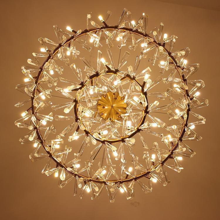 Kylia Ring Crystal Chandelier - Joyfuzzy