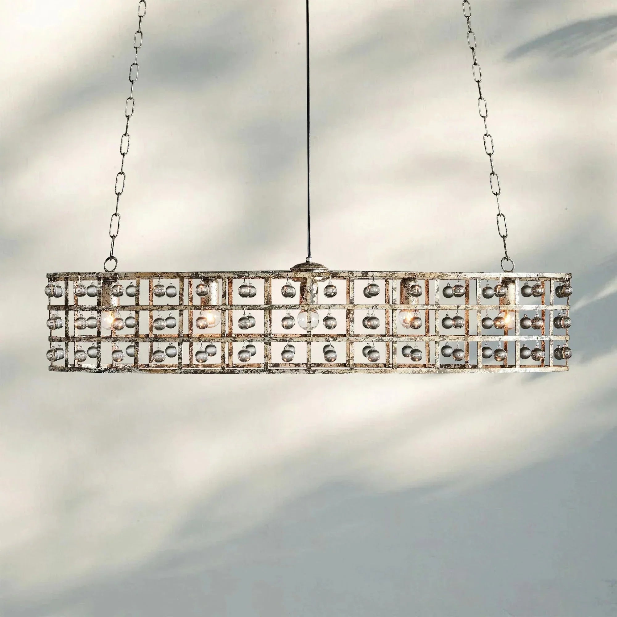 La Caged 5 - Light Oval Chandelier - BronzeJoyfuzzy