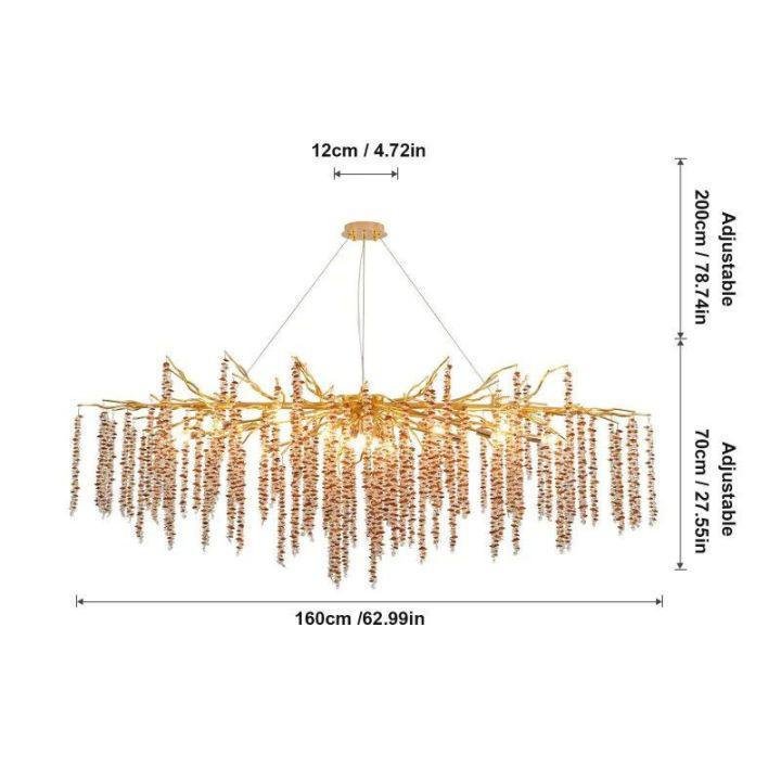 Lacuna Dining Room Branch Chandelier - L120 (L47¼")Joyfuzzy