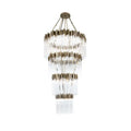 Large Elegant Multi - layers Glam Glass Chandelier for High - ceiling Staircase/Entryway/Living/meeting Room - 3 Layers/D30