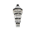 Large Elegant Multi - layers Glam Glass Chandelier for High - ceiling Staircase/Entryway/Living/meeting Room - 3 Layers/D30