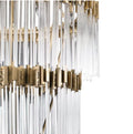 Large Elegant Multi - layers Glam Glass Chandelier for High - ceiling Staircase/Entryway/Living/meeting Room - 3 Layers/D30
