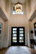 Large Elegant Multi - layers Glam Glass Chandelier for High - ceiling Staircase/Entryway/Living/meeting Room - 1 Layer/D30