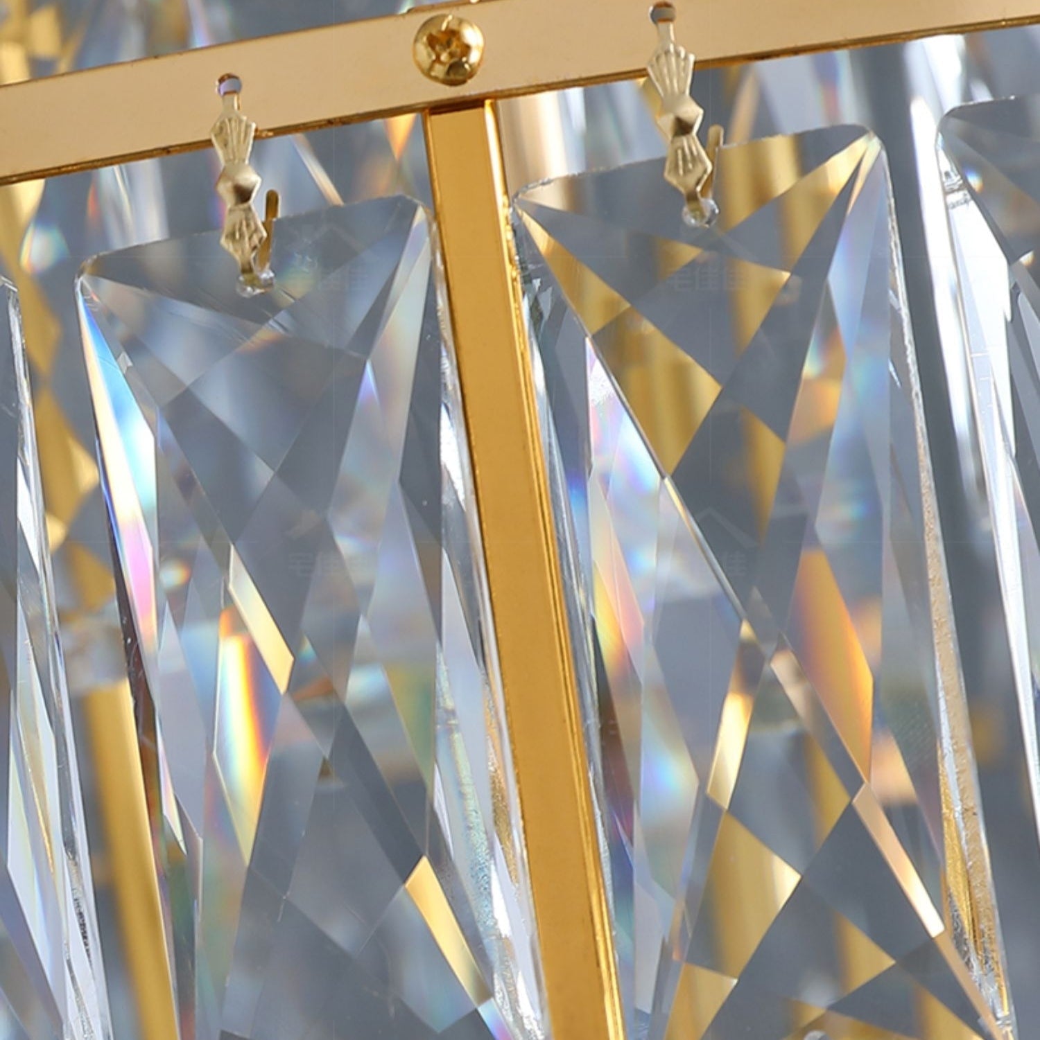 Large Staircase Crystal Chandelier Living Room Ceiling Light Fixture For Hotel Entrance In Gold Finish - D47.2"*H79.9"/ 50 LightsWarm LightJoyfuzzy