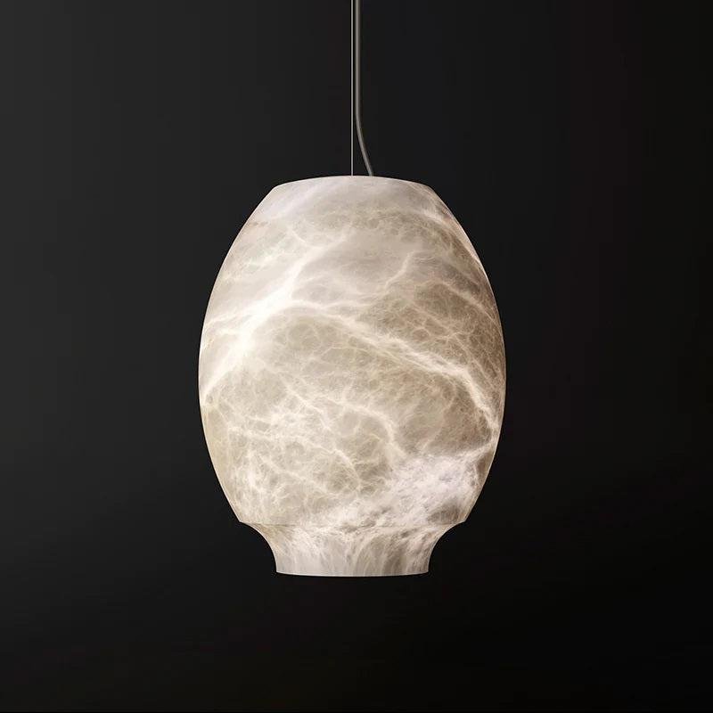 Larry Alabaster Lantern Bedside Pendant Light - LargeJoyfuzzy