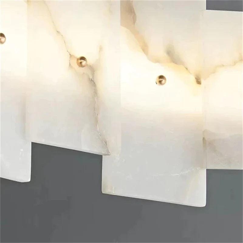 Larry Modern Round Marble Chandelier For Living Room - 31"DJoyfuzzy