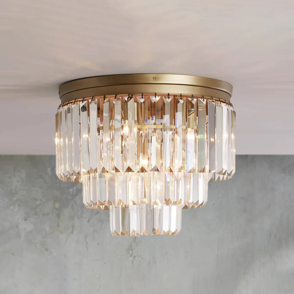 Leyland Flush Mount Brass