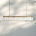 Leyland Rectangular Chandelier 60''72''-60''-Brass-